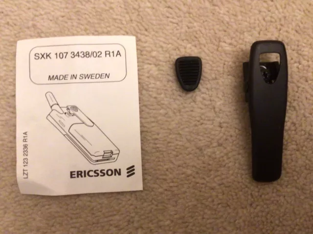 Clip da cintura originale Ericsson T10 T18s vintage parte cellulare nuovo vecchio stock #141