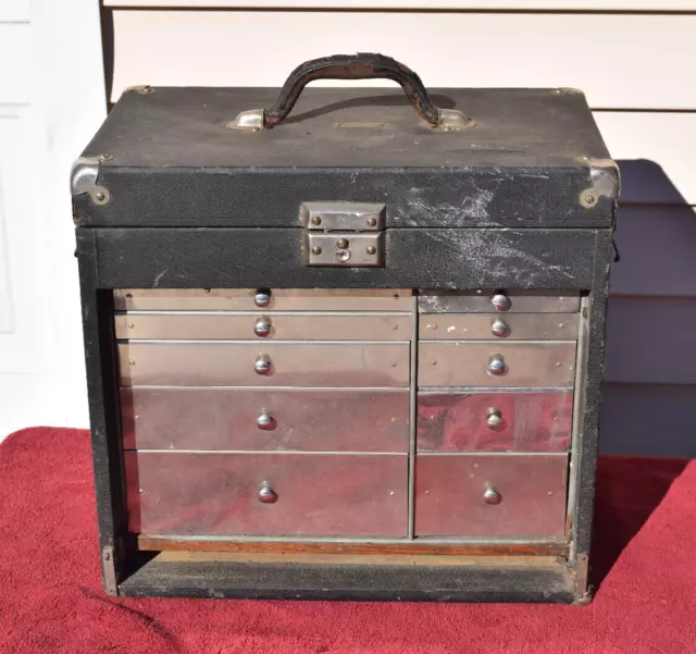 Antique George P. Pilling & Son Co Dental Dentist Case Tool Instrument Chest Box