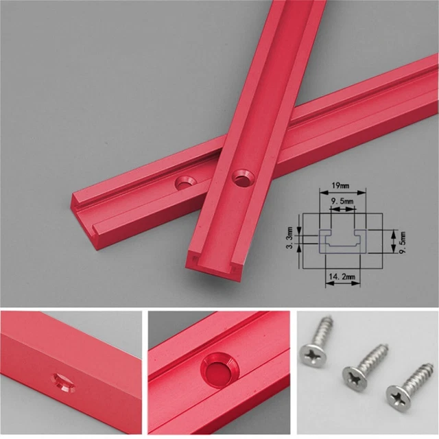 600mm Alluminio Lega T-Track Scanalatura a T Mitra Jig Attrezzi for Falegnameria