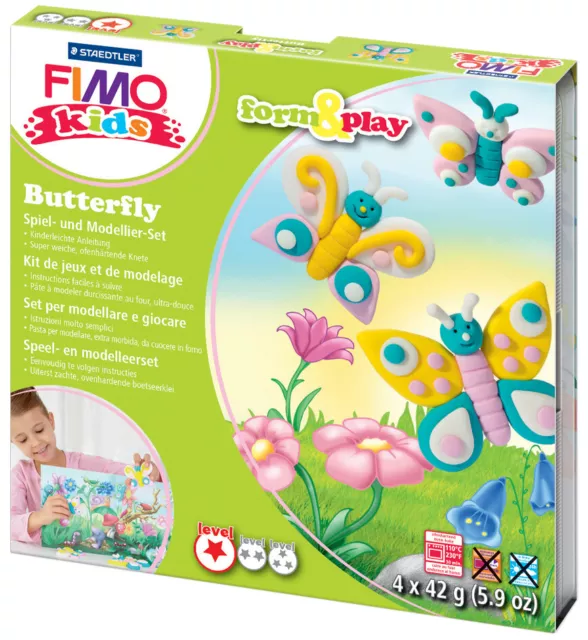 FIMO kids Modellier Set Form & Play "Butterfly" Level 1