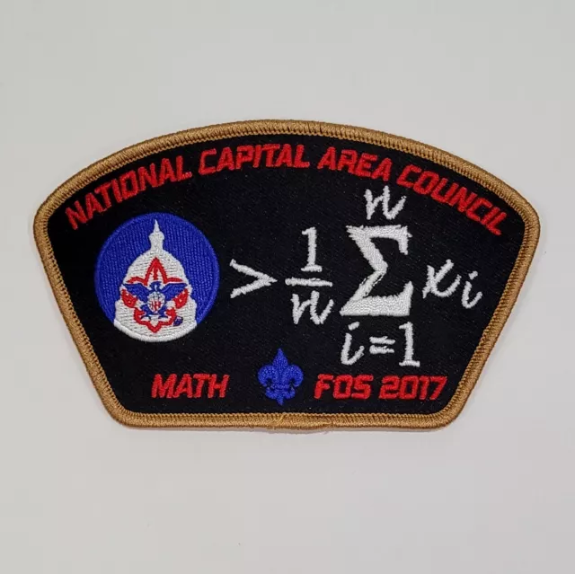 2017 National Capital Area Council NCAC Shoulder Patch CSP FOS Scouts BSA CP023.
