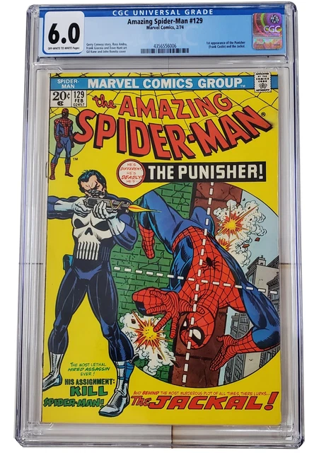 Amazing Spider-Man #129 CGC 6.0 VG 1st Full Punisher Appearance