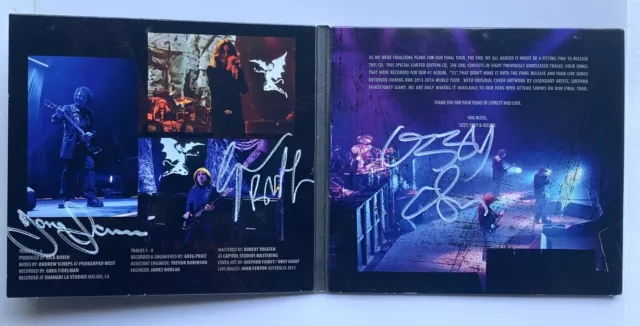 Black Sabbath signed CD the end group autographed ozzy osbourne tony iommi