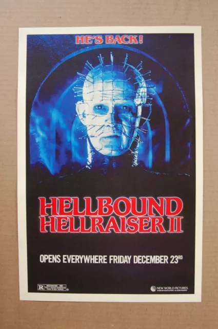 Hellraiser 2 Hellbound Lobby Card Movie Poster