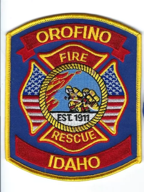 *HTF CURRENT* Orofino (Clearwater County) ID Idaho Fire Rescue Dept. patch - NEW