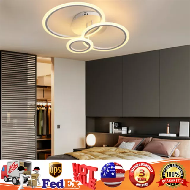 Modern LED Acrylic Ceiling Light,Pendant Light Chandelier Bedroom Creative Lamp