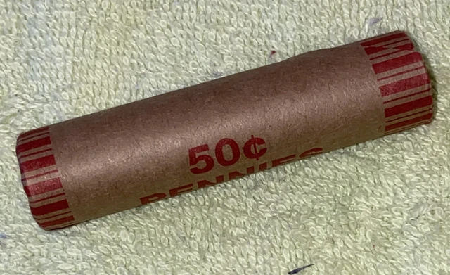 1 US Lincoln Wheat Cent 1C Penny Roll 1910-S/1909 VDB (50 Coins) 40%+ Pre-1940 3