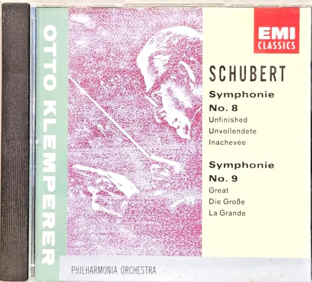 SCHUBERT: SYMPHONIES NOS. 8 & 9 - Philharmonia Orchestra, Otto Klemperer - CD