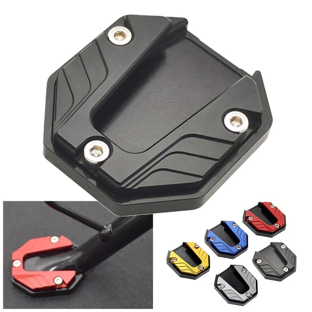 Motorcycle Bikes Kickstand Extender Foot Side Stand Extension Pad Support Plate