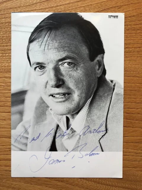 James Bolam actor 6x4 B&W signed autographed photograph