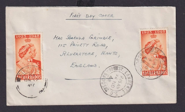 Karibik Barbados MEF 178 St. Lawrence nach Alverstoke Hants Grossbritannien