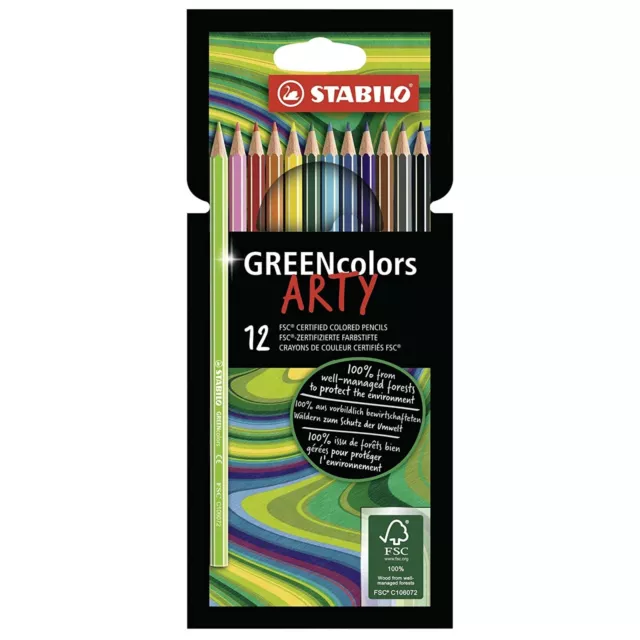 STABILO - Greencolours Pseudoartistico Matite Colorate - Custodia Di 12