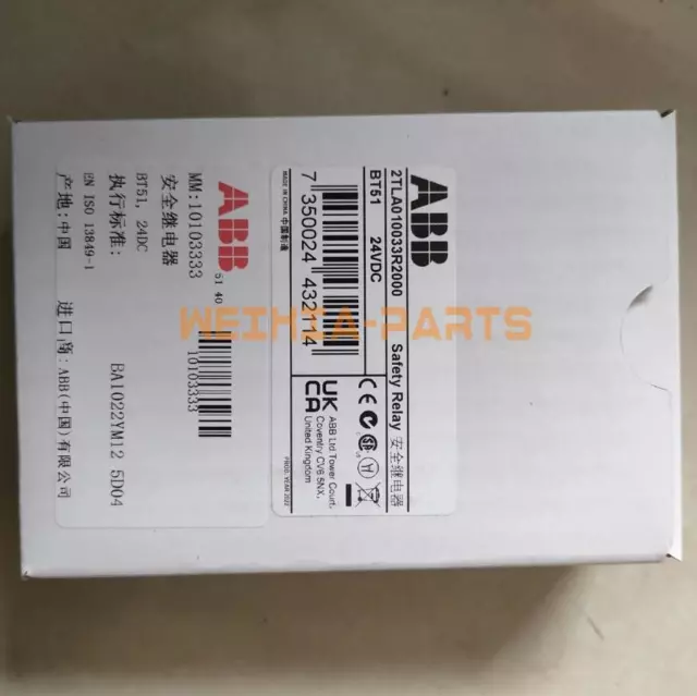 One ABB BT51 2TLA010033R2000 24VDC Relè di sicurezza nuovo