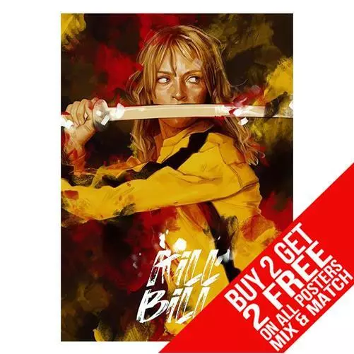 Kill Bill Bb1 Poster Art Print A4 A3 Size - Buy 2 Get Any 2 Free