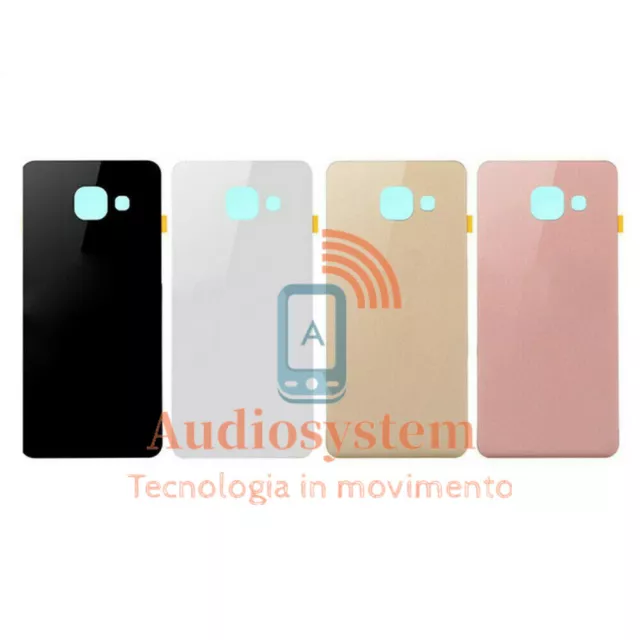 Cover Batteria+Biadesivo Samsung Galaxy Sm-A510F A5 2016 Scocca Vetro Posteriore