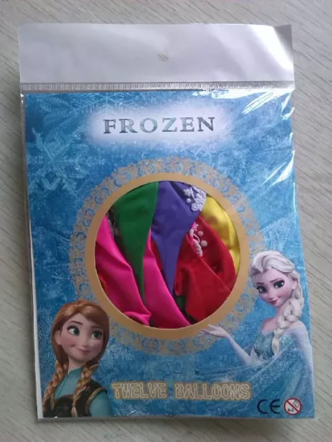 Disney Frozen Birthday Party Latex Balloons Pack Of 12! Printed Anna And Elsa