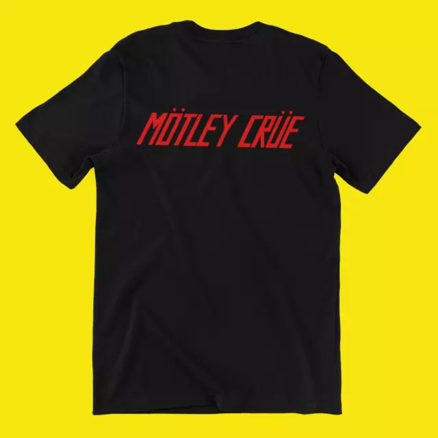 Motley Crue T Shirt Rock Band Logo Vintage Heavy Metal Music Merch UNISEX