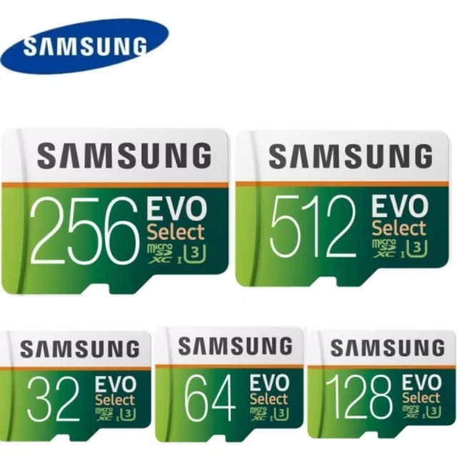 Micro SD Karte 32GB 64GB 128GB Speicherkarte SDXC Class10 Samsung Evo Select