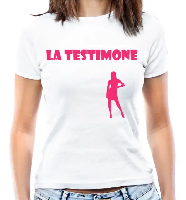 T-shirt Addio al nubilato "La testimone" - Maglia donna regalo scherzo party