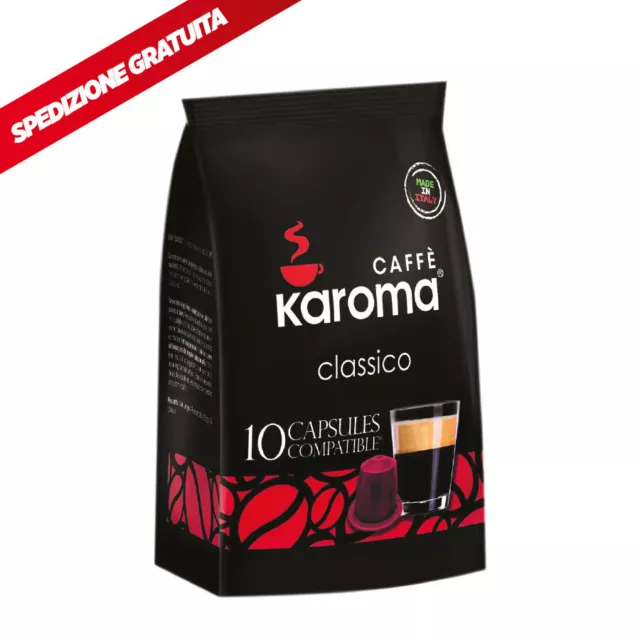 150 Capsule compatibili Nespresso* Caffè Karoma  - Espresso Classico