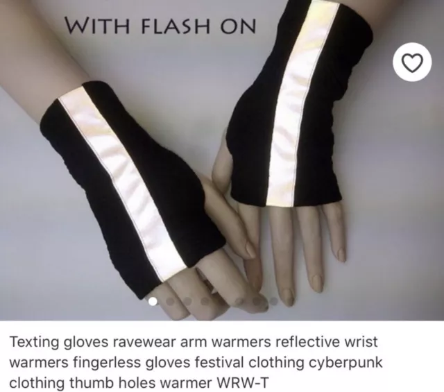 Zolnar Cyberpunk Texting Gloves Size X Small - #6