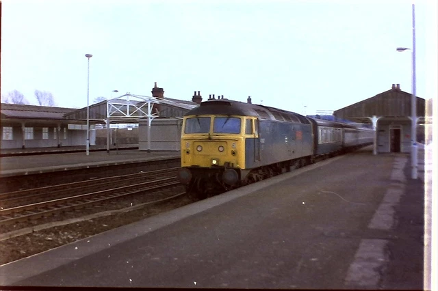 35MM RAILWAY COLOUR Negative Class 47 537 at Church Fenton 01.04.85 £1. ...