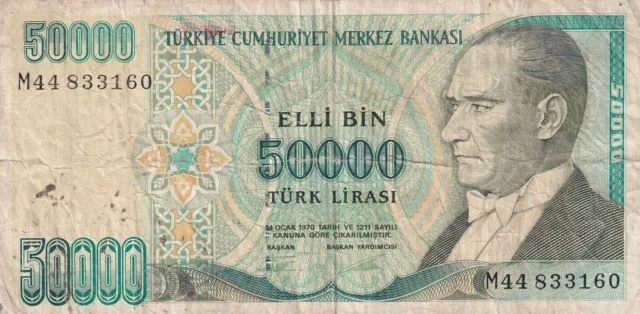 Turkey 50 000 Lirasi 1970