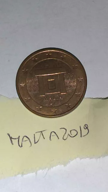 Moneta 5 Centesimi di Euro Anno 2019 MALTA