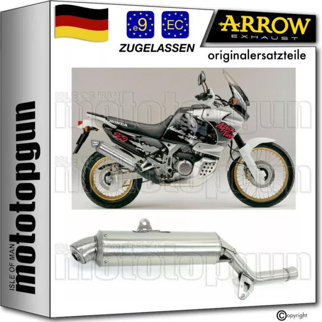 Arrow Auspuff Zugelassen Paris Dacar Edelstahl Honda Xrv 750 Africa Twin 1994 94