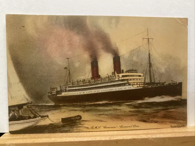 postcard RMS Caronia Cunard Line Issued PC86