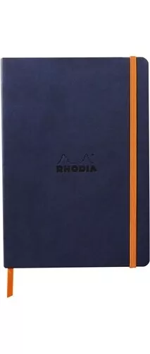 Rhodia Quaderno per Scrivere A5 80 Fogli Blu 117378C