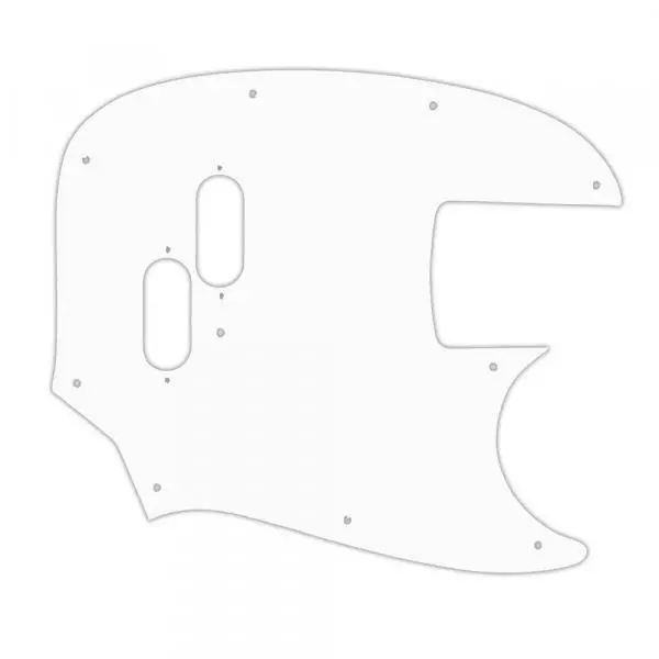 US CUST. PICKGUARD für FENDER® JAPAN MUSTANG BASS® REISSUE MIJ 3Ply PG WHITE WBW