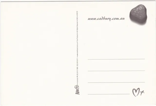 V06401b Australia Avant Card #6401b Cadbury Chocolates postcard 2
