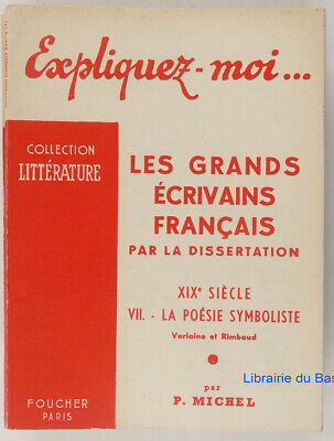 Expliquez-moi...écrivains français dissertation XIXe s VII poésie Symboliste