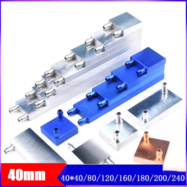 Aluminium Water Block Cooling Radiator Heat Sink Fluid Heat CPU Flux Workshop