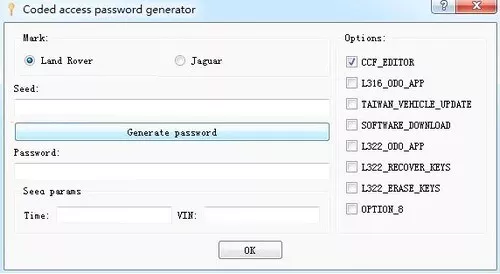 JLR Code Access Password Generator (unlimited token) FOR (1PC)