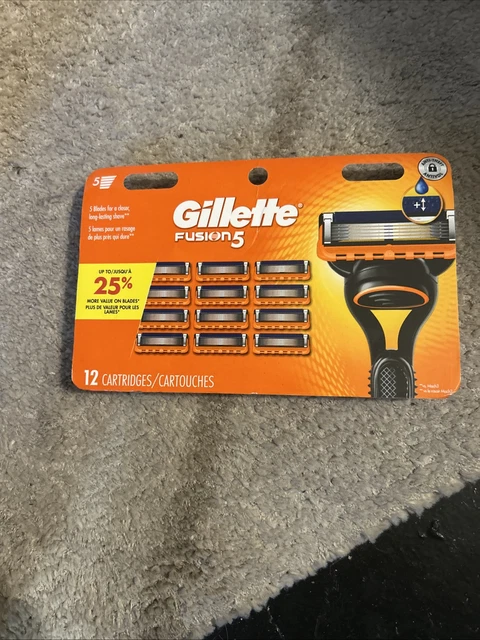 GILLETTE FUSION5 MEN Razor Blade Refills 12 Count £23.20 - PicClick UK