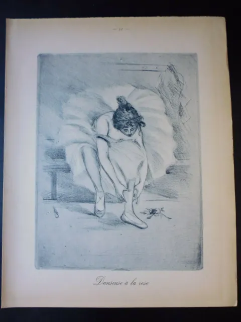 Henri Boutet *Gravure de 1898:...Danseuse à la rose