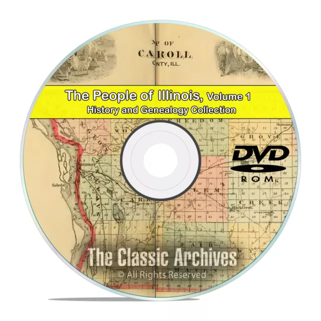 1879 McLEAN County Illinois IL, History & Genealogy, Ancestry Family DVD CD B33 3