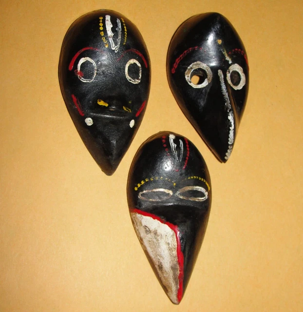 Beautiful African Baule Ivory Coast Dan Bird Baule Liberia Passport Mask Pendant