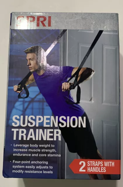 SPRI Suspension Trainer Fitness Work Out Essential Attaches To Door NIB