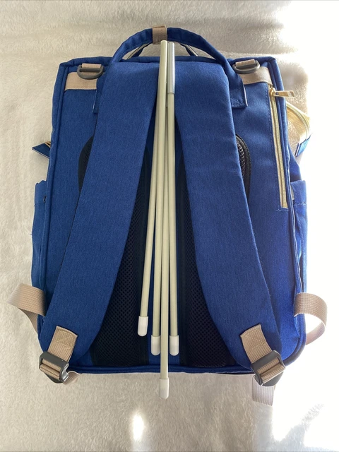 3 in 1 Foldable Diaper Bag Baby Bed Portable Bassinet Crib Backpack Travel/Sleep 2