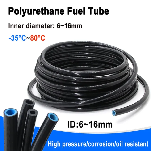 Polyurethane Fuel Tube Petrol Diesel Oil Line Hose Pipe Tubing Breather 6mm-16mm