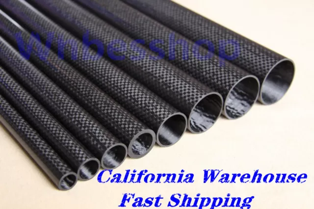 3k Carbon Fiber Tube/Pipe OD10MM x ID6MM 8MM L500MM Roll Wrapped Pole 10*6 10*8