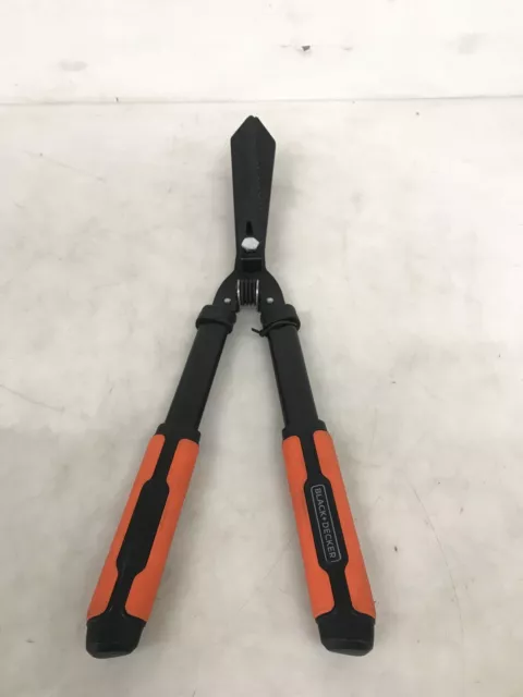 BLACK+DECKER Heckenschere - Gezahnte Stahlklingen - 61 CM - Schwarz/Orange