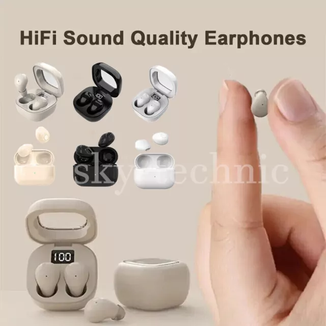 Invisible TWS Earbuds Micro Bluetooth Earbuds Sleep Mini Wireless Earphones NEU