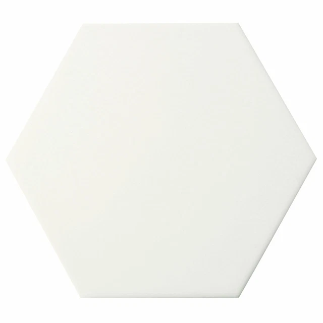 Classic Trendy 6x6 White Hexagon Ceramic Mosaic Tile Kitchen Backsplash MTO0701