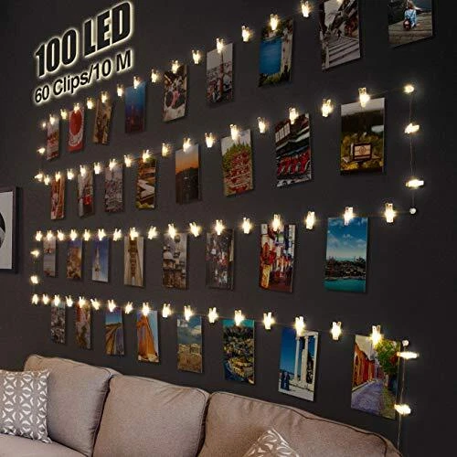 litogo Guirlande Photo Guirlande Lumineuse Chambre 10M 100LED Guirlande Led P...