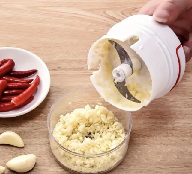 Manual Pull Rope Food Vegetable Chopper Hand Held Pulling Slicer Kitchen Tool UK
