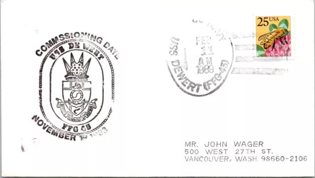 USS Dewert - 2.11.1989 - F44172